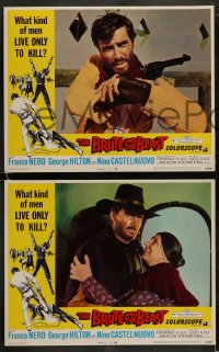 8w113 BRUTE & THE BEAST 8 LCs 1969 Lucio Fulci, Franco Nero, spaghetti western!