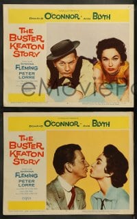8w119 BUSTER KEATON STORY 8 LCs 1957 wacky images of Donald O'Connor & Ann Blyth!
