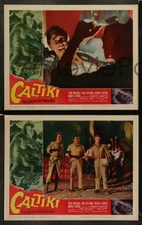 8w827 CALTIKI THE IMMORTAL MONSTER 4 LCs 1960 cool monster attack special effects images!