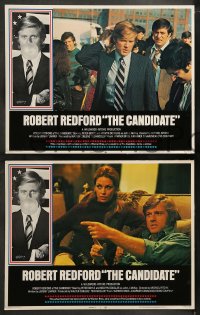 8w124 CANDIDATE 8 LCs 1972 all w/great border image of candidate Robert Redford blowing a bubble!
