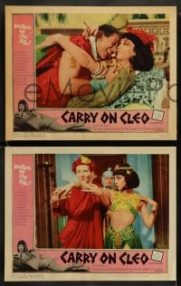 8w130 CARRY ON CLEO 8 LCs 1965 English comedy on the Nile, sexy Amanda Barrie in title role!