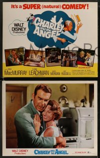 8w021 CHARLEY & THE ANGEL 9 LCs 1973 Disney, Fred MacMurray, Cloris Leachman, supernatural comedy!