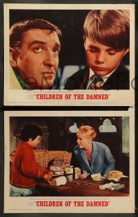 8w145 CHILDREN OF THE DAMNED 8 LCs 1964 beware the creepy kid's eyes that paralyze!