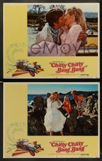 8w149 CHITTY CHITTY BANG BANG 8 LCs 1969 Dick Van Dyke, sexy Sally Ann Howes, wacky flying car!