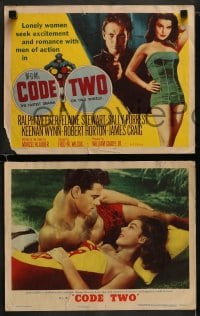 8w157 CODE TWO 8 LCs 1953 sexy lonely Elaine Stewart seeks romance with Ralph Meeker!
