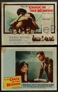 8w164 CRACK IN THE MIRROR 8 LCs 1960 Bradford Dillman, Juliette Greco, directed by Richard Fleischer