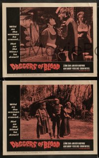 8w174 DAGGERS OF BLOOD 8 LCs 1964 Col ferro e col fuoco, Jeanne Crain, J.D. Barrymore, Akim Tamiroff