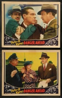 8w738 DANGER AHEAD 6 LCs 1935 from Peter B. Kyne's One-Eighth Apache, Lawrence Gray, Manners, rare!