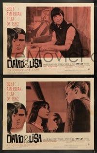 8w178 DAVID & LISA 8 LCs 1963 Kier Dullea & Janet Margolin, Frank Perry mental hospital drama!