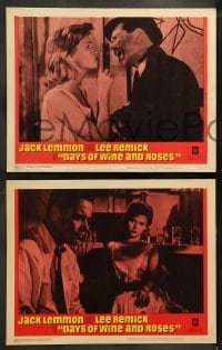 8w179 DAYS OF WINE & ROSES 8 LCs 1963 Blake Edwards, alcoholics Jack Lemmon & Lee Remick!