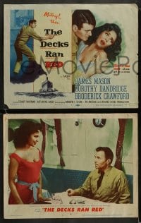 8w187 DECKS RAN RED 8 LCs 1958 James Mason, sexy Dorothy Dandridge, Stuart Whitman!