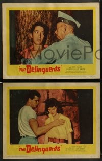 8w705 DELINQUENTS 7 LCs 1957 Robert Altman, Tom Laughlin way before starring in Billy Jack!