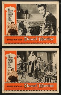 8w788 DESERT WARRIOR 5 LCs 1961 Gli Amanti del deserto, Ricardo Montalban, sexy Carmen Sevilla!
