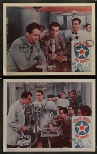8w835 DIVE BOMBER 4 LCs R1956 Michael Curtiz directed, aviators Errol Flynn & Fred MacMurray!