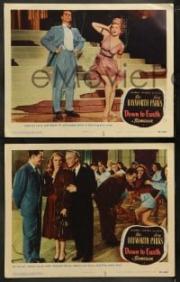 8w836 DOWN TO EARTH 4 LCs 1946 sexy Rita Hayworth, Larry Parks, Marc Platt!