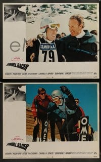 8w199 DOWNHILL RACER 8 LCs 1969 Robert Redford, Gene Hackman, great Winter Olympics skiing images!