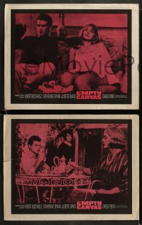 8w838 EMPTY CANVAS 4 LCs 1964 Horst Buchholz, Bette Davis, not with love, not w/money!