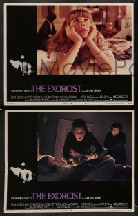 8w708 EXORCIST 7 LCs 1974 William Friedkin, Max Von Sydow, William Peter Blatty horror classic!