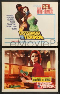 8w208 EXPERIMENT IN TERROR 8 LCs 1962 Glenn Ford, Lee Remick, more tension than the heart can bear!