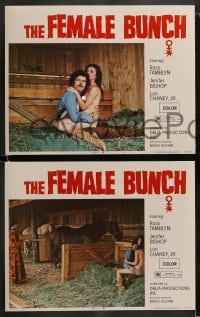 8w216 FEMALE BUNCH 8 LCs 1971 cowby sex western, sexy bad girls, they live by their own rules!