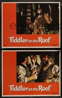 8w219 FIDDLER ON THE ROOF 8 LCs 1971 great images of Topol, Norman Jewison musical!