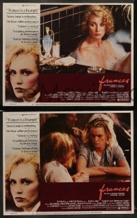 8w237 FRANCES 8 LCs 1982 great images of Jessica Lange as cult actress Frances Farmer!
