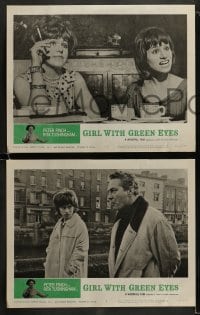 8w253 GIRL WITH GREEN EYES 8 LCs 1964 pretty Rita Tushingham, Peter Finch, Redgrave