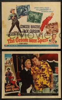 8w268 GROOM WORE SPURS 8 LCs 1951 lady lawyer Ginger Rogers & Hollywood cowboy Jack Carson!