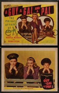 8w270 GUY, A GAL & A PAL 8 LCs 1945 Ross Hunter, Lynn Merrick, the private affairs of a Private!