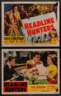 8w279 HEADLINE HUNTERS 8 LCs 1955 Ben Cooper, Rod Cameron, Julie Bishop!