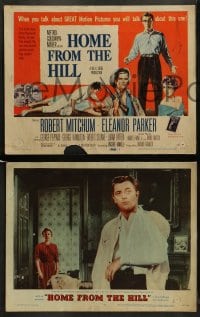8w295 HOME FROM THE HILL 8 LCs 1960 Robert Mitchum, Eleanor Parker, George Peppard, George Hamilton!