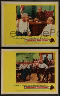 8w846 INHERIT THE WIND 4 LCs 1960 Spencer Tracy as Darrow, Fredric March, Scopes trial!