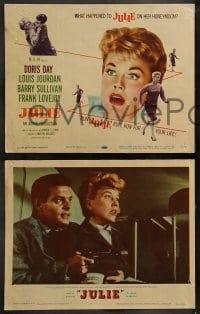 8w349 JULIE 8 LCs 1956 what happened to Doris Day on her honeymoon with Louis Jourdan?