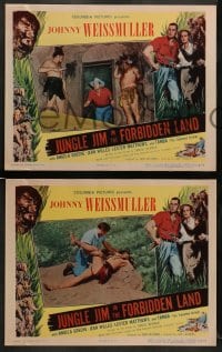 8w759 JUNGLE JIM IN THE FORBIDDEN LAND 6 LCs 1951 Johnny Weissmuller & Angela Greene in the jungle!