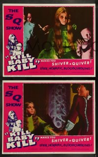 8w355 KILL BABY KILL 8 LCs 1967 Mario Bava's Operazione Paura, creepy little girl killer!