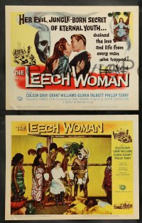 8w369 LEECH WOMAN 8 LCs 1960 deadly female vampire drained love & life from every man she trapped!