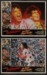 8w374 LET'S SPEND THE NIGHT TOGETHER 8 LCs 1983 great images of Mick Jagger & The Rolling Stones!