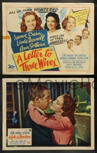 8w375 LETTER TO THREE WIVES 8 LCs 1949 Jeanne Crain, Linda Darnell, Sothern & a young Kirk Douglas!