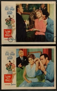 8w388 LOVE IS A BALL 8 LCs 1963 Glenn Ford & sexy Hope Lange, Charles Boyer!