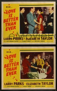8w807 LOVE IS BETTER THAN EVER 5 LCs 1952 young Liz Taylor takes money from her mother!