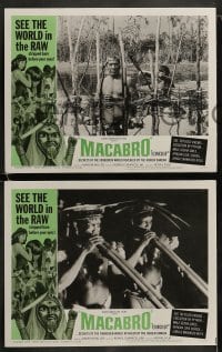 8w393 MACABRO 8 LCs 1966 wild horror documentary, see the forbidden world in the raw!