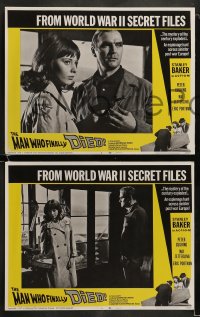 8w401 MAN WHO FINALLY DIED 8 LCs 1967 Stanley Baker in the mystery of the century!