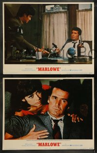8w405 MARLOWE 8 LCs 1969 great images of detective James Garner, sexy Rita Moreno, Bruce Lee!