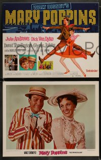 8w025 MARY POPPINS 9 LCs R1980 Julie Andrews & Dick Van Dyke in Walt Disney's musical classic!