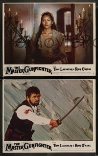 8w410 MASTER GUNFIGHTER 8 LCs 1975 Tom Laughlin, sexy Barbara Carrera, sword-fighting cowboy western!