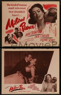 8w415 MILDRED PIERCE 8 LCs R1956 Joan Crawford is the woman most men want, but shouldn't have!