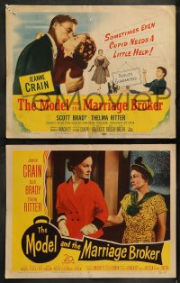 8w419 MODEL & THE MARRIAGE BROKER 8 LCs 1952 Scott Brady, Jeanne Crain, Thelma Ritter
