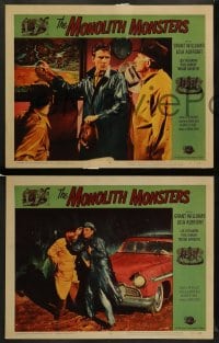 8w809 MONOLITH MONSTERS 5 LCs 1957 Grant Williams, Lola Albright, cool Universal sci-fi horror!