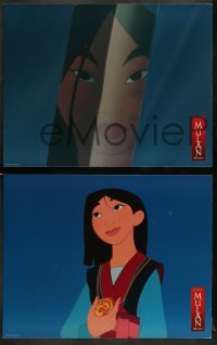 8w009 MULAN 12 LCs 1998 Walt Disney Ancient China cartoon, great images!