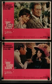 8w430 MY FAIR LADY 8 LCs R1969 great images of pretty Audrey Hepburn & Rex Harrison!